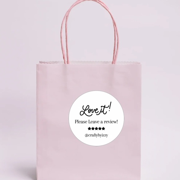 100 Personalized Loved it! Please Leave a Review Stickers - Picture 5 of 10